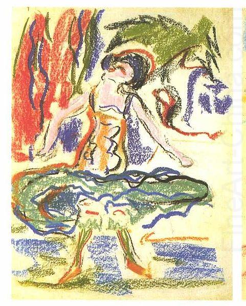 Female cabaret dancer, Ernst Ludwig Kirchner